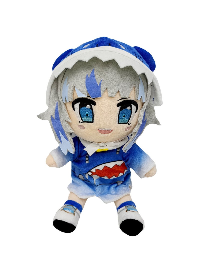 New dino gura plush shark baby little gura blue gura plush toy doll, doll for fans, home decoration (22cm) - Image 1
